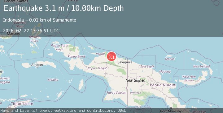 Map of PAPUA, INDONESIA