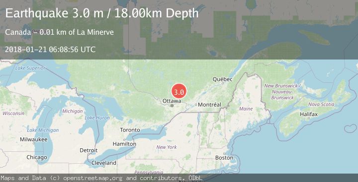 Map of SOUTHERN QUEBEC, CANADA