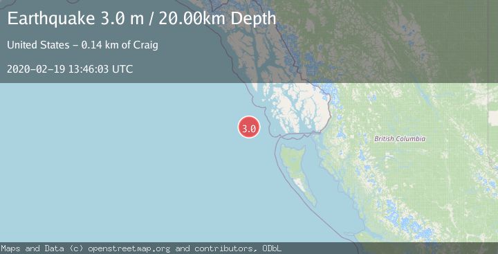 Map of WEST OF QUEEN CHARLOTTE ISLANDS