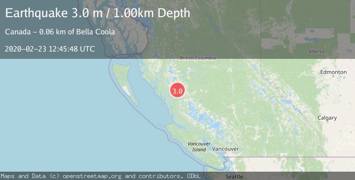 Map of BRITISH COLUMBIA, CANADA