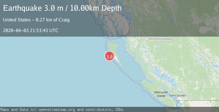 Map of QUEEN CHARLOTTE ISLANDS REGION
