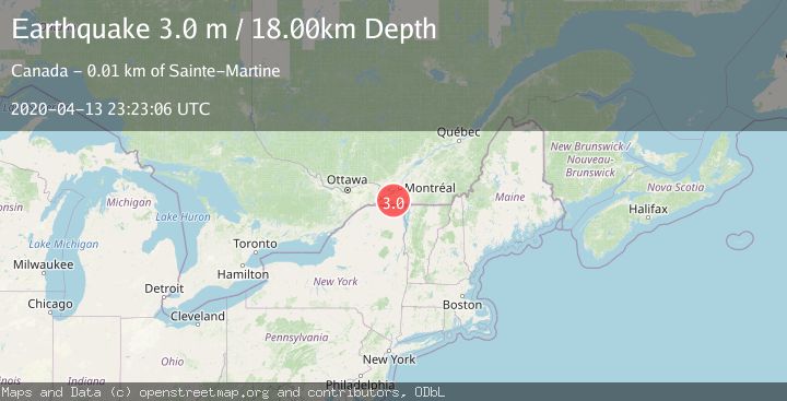 Map of ST. LAWRENCE VALLEY REG., CANADA