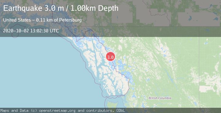 Map of SOUTHEASTERN ALASKA