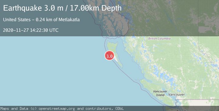 Map of QUEEN CHARLOTTE ISLANDS REGION