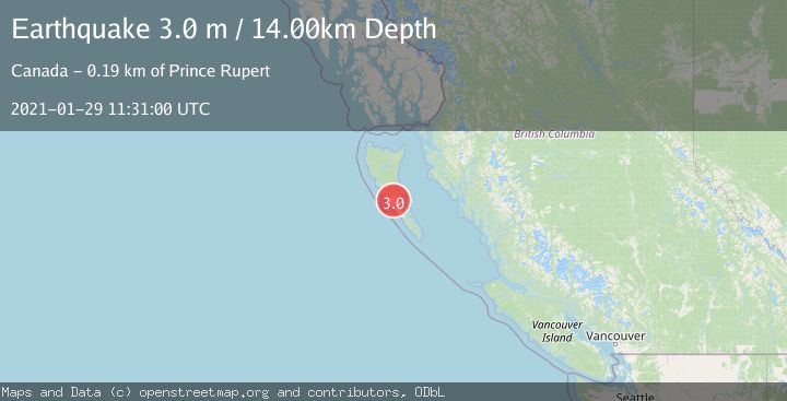 Map of QUEEN CHARLOTTE ISLANDS REGION