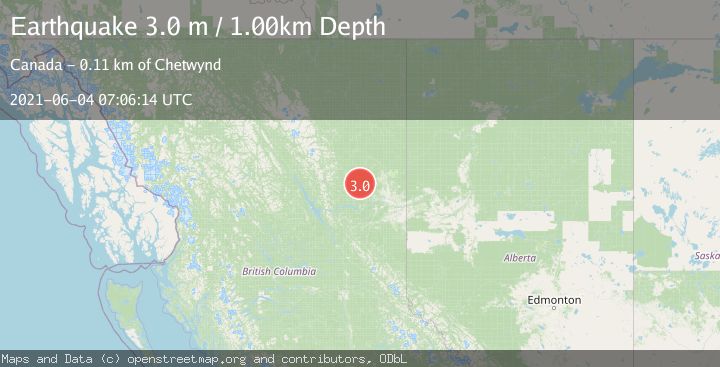 Map of BRITISH COLUMBIA, CANADA