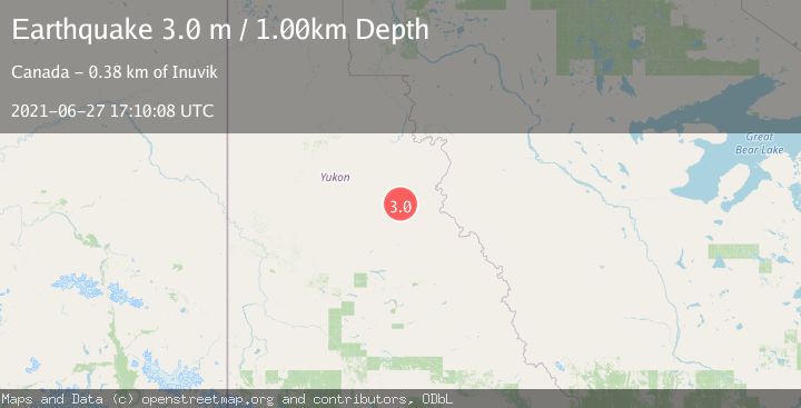 Map of SOUTHERN YUKON TERRITORY, CANADA