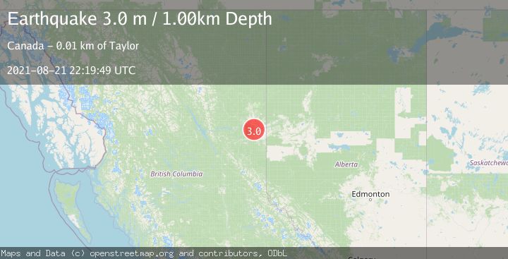 Map of BRITISH COLUMBIA, CANADA