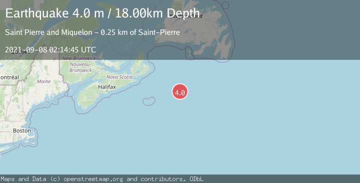 Map of NORTH ATLANTIC OCEAN