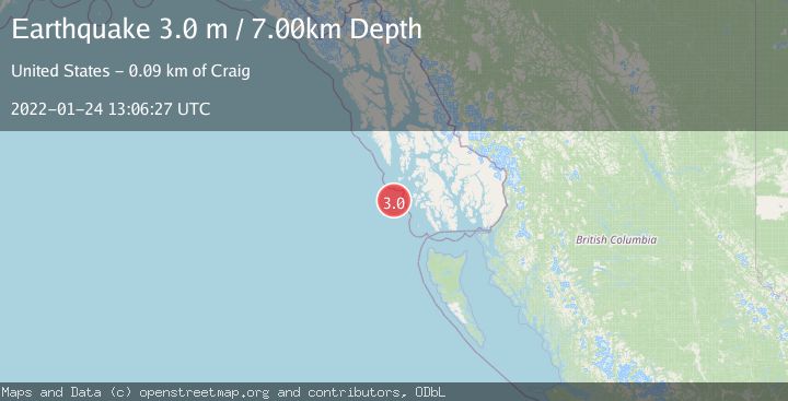 Map of SOUTHEASTERN ALASKA