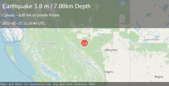 Map of ALBERTA, CANADA