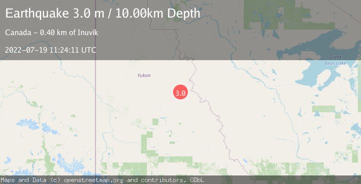 Map of SOUTHERN YUKON TERRITORY, CANADA