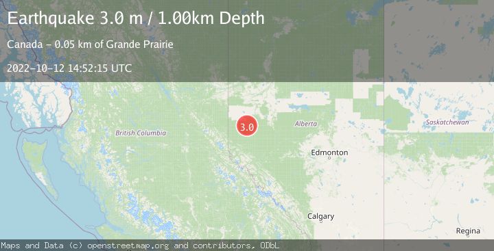 Map of ALBERTA, CANADA