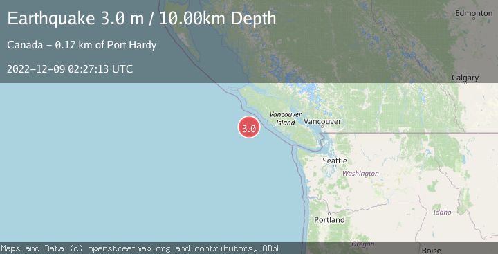 Map of VANCOUVER ISLAND, CANADA REGION