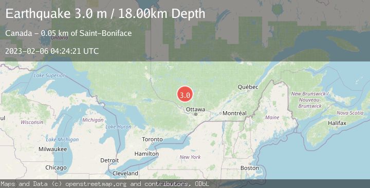Map of SOUTHERN QUEBEC, CANADA