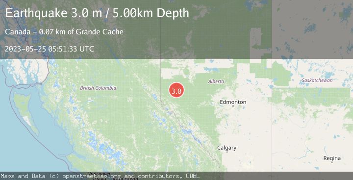 Map of ALBERTA, CANADA