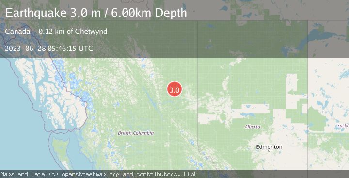 Map of BRITISH COLUMBIA, CANADA