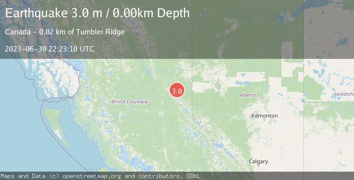 Map of BRITISH COLUMBIA, CANADA