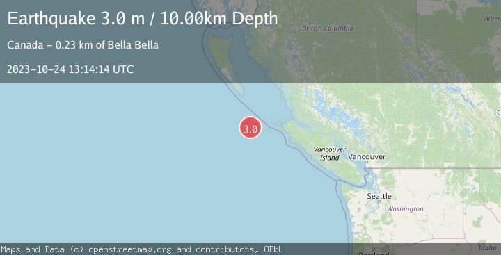 Map of VANCOUVER ISLAND, CANADA REGION