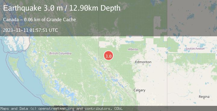 Map of ALBERTA, CANADA