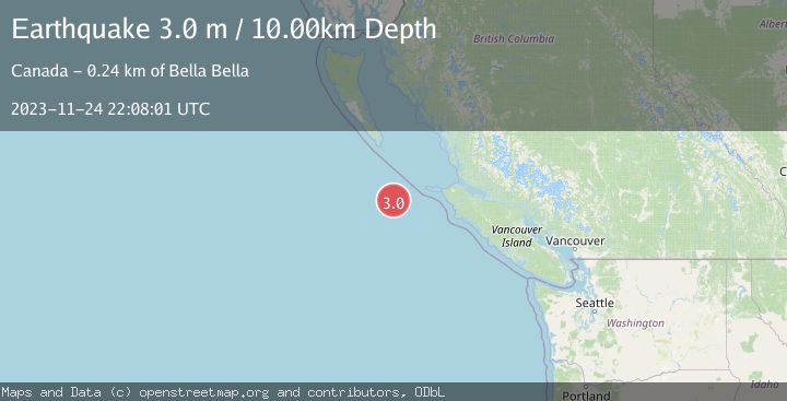 Map of VANCOUVER ISLAND, CANADA REGION