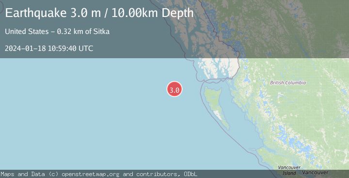 Map of WEST OF QUEEN CHARLOTTE ISLANDS