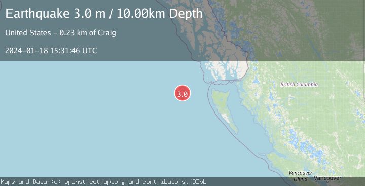 Map of WEST OF QUEEN CHARLOTTE ISLANDS