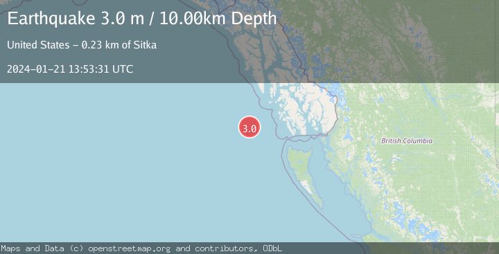 Map of WEST OF QUEEN CHARLOTTE ISLANDS