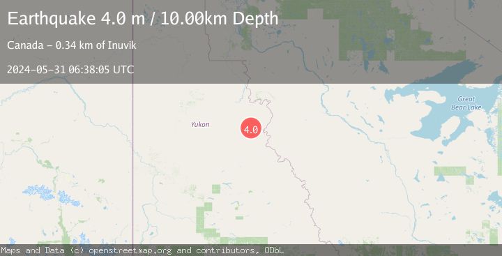 Map of NORTHERN YUKON TERRITORY, CANADA