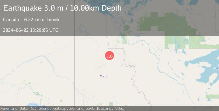 Map of NORTHERN YUKON TERRITORY, CANADA