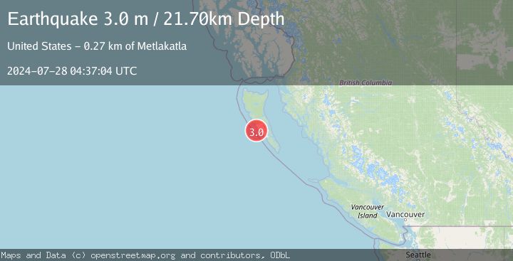 Map of QUEEN CHARLOTTE ISLANDS REGION