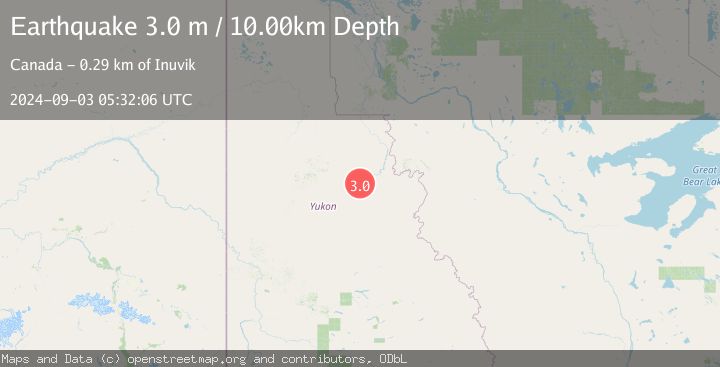 Map of NORTHERN YUKON TERRITORY, CANADA