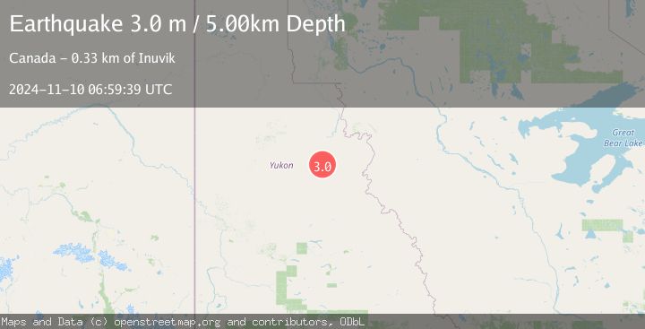 Map of NORTHERN YUKON TERRITORY, CANADA