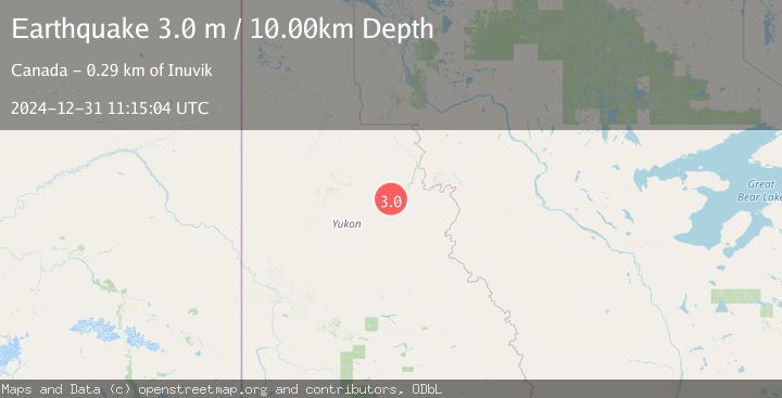 Map of NORTHERN YUKON TERRITORY, CANADA