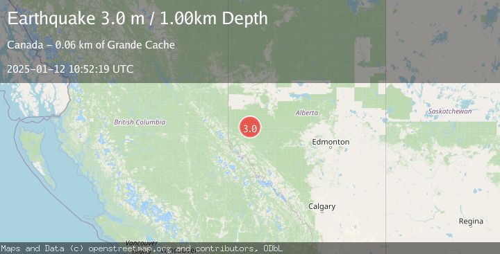 Map of ALBERTA, CANADA