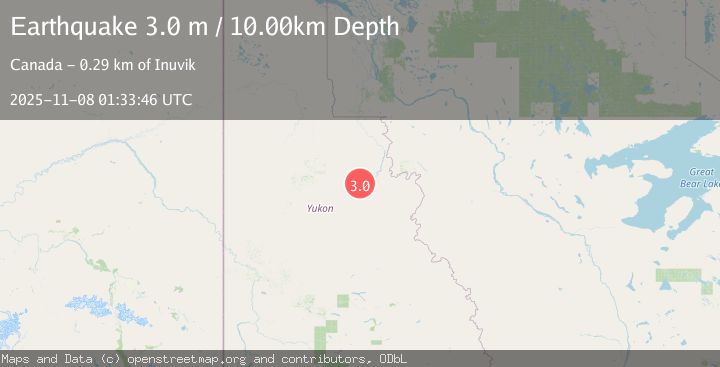 Map of NORTHERN YUKON TERRITORY, CANADA