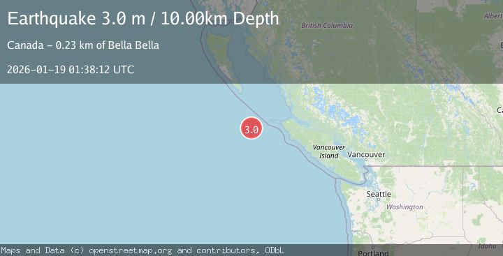 Map of VANCOUVER ISLAND, CANADA REGION