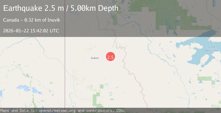 Map of NORTHERN YUKON TERRITORY, CANADA