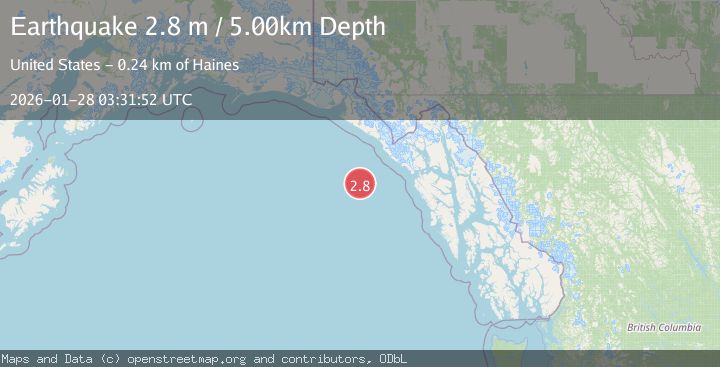 Map of SOUTHEASTERN ALASKA