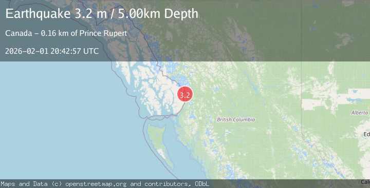 Map of BRITISH COLUMBIA, CANADA