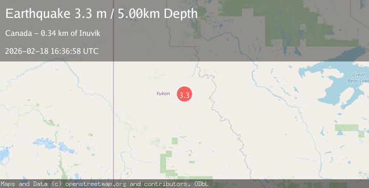 Map of NORTHERN YUKON TERRITORY, CANADA