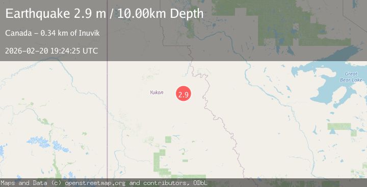Map of NORTHERN YUKON TERRITORY, CANADA