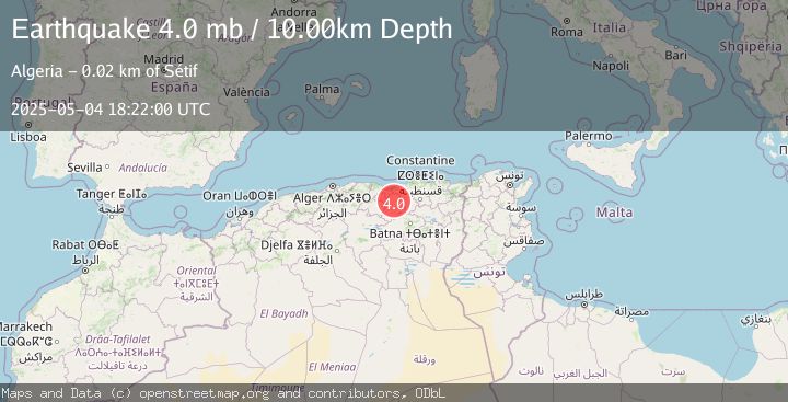 Map of NORTHERN ALGERIA