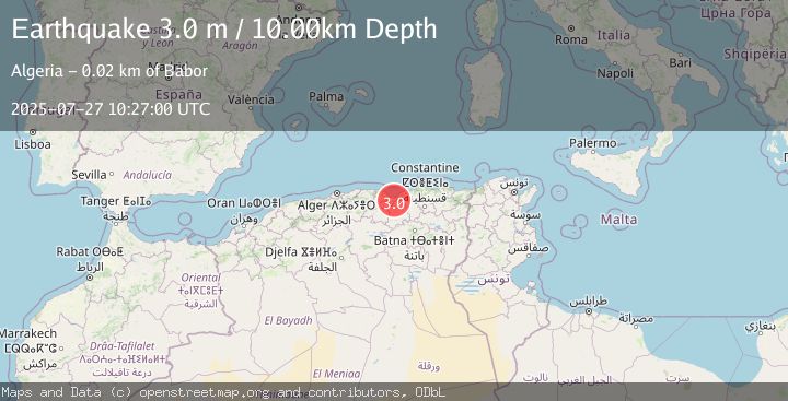 Map of NORTHERN ALGERIA