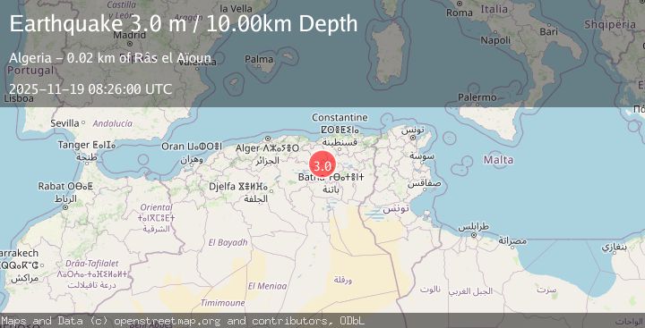 Map of NORTHERN ALGERIA