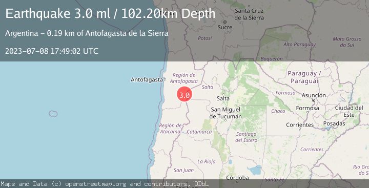 Map of ANTOFAGASTA, CHILE
