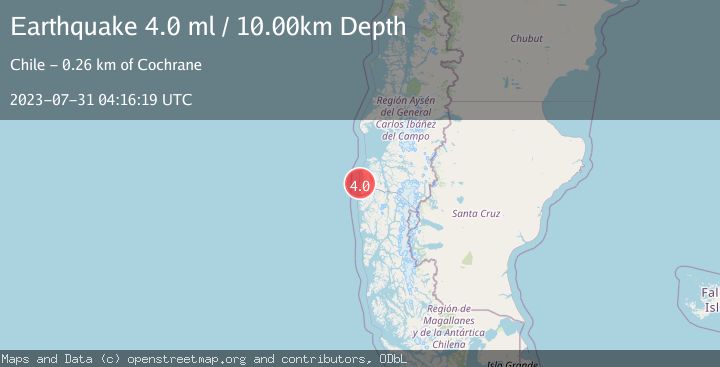 Map of NEAR COAST OF AISEN, CHILE