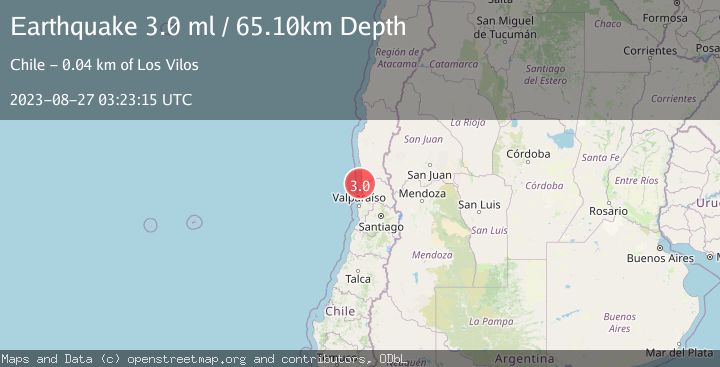 Map of OFFSHORE VALPARAISO, CHILE