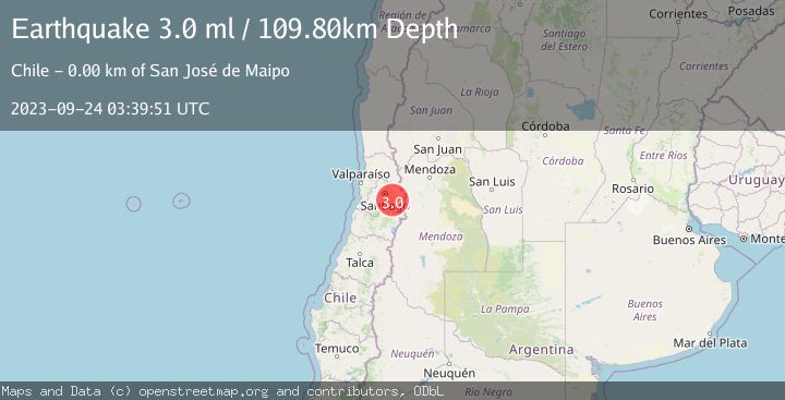 Map of REGION METROPOLITANA, CHILE