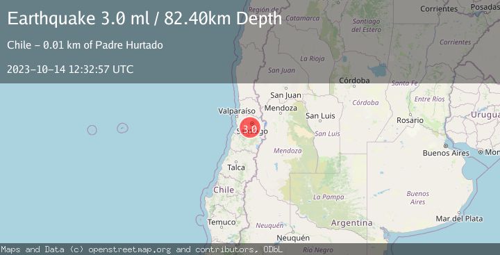 Map of REGION METROPOLITANA, CHILE